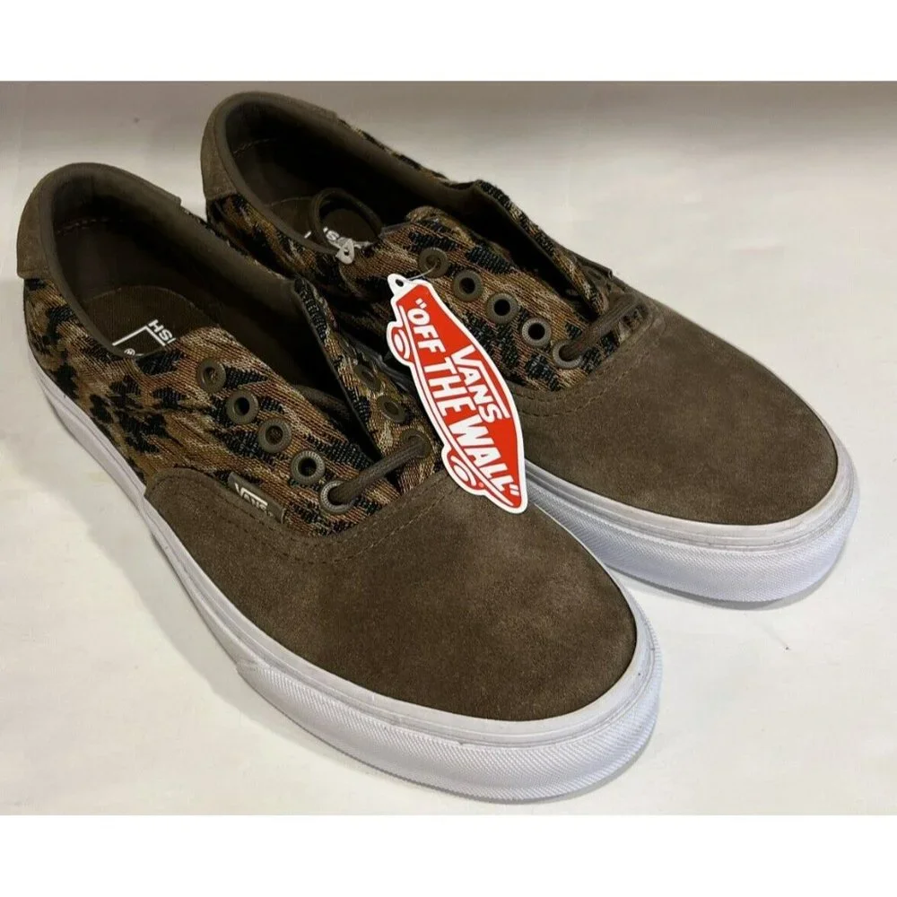 New Vans‎ Era 59 + (Italian Weave) Lace Teak/ Suede Men's Sk8 Mens 7 Women’s 8.5
